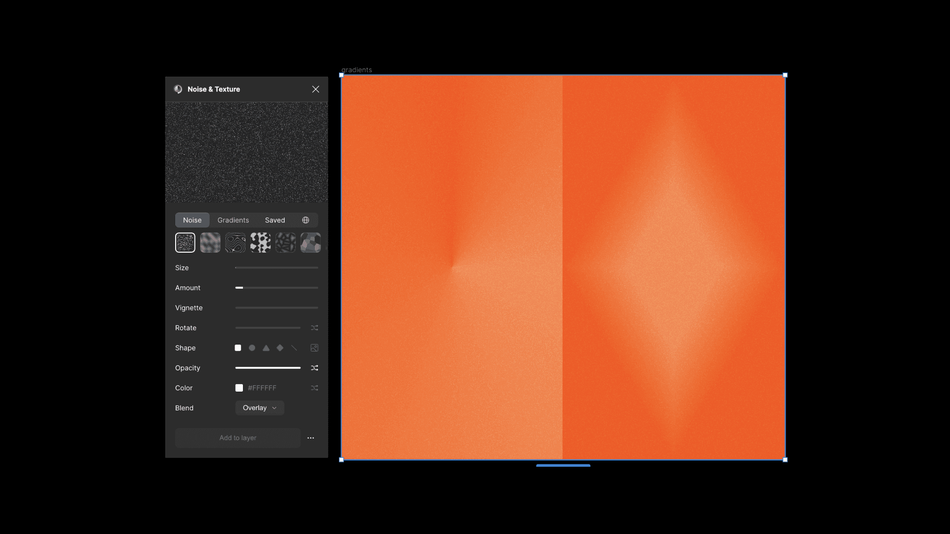 Noise & Texture Figma Plugin